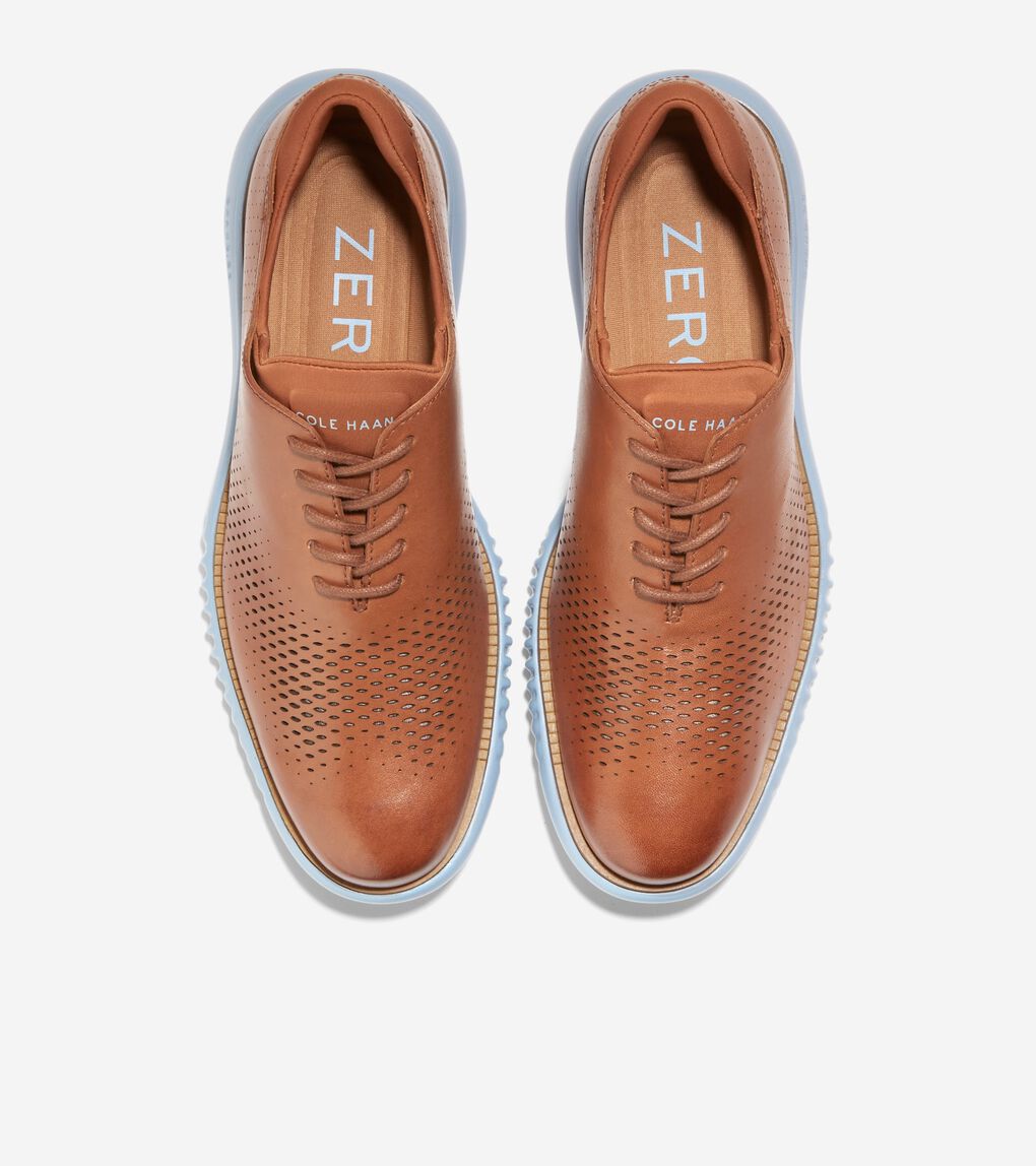 Men's 2.ZERØGRAND Lined Laser Wingtip Oxford 
